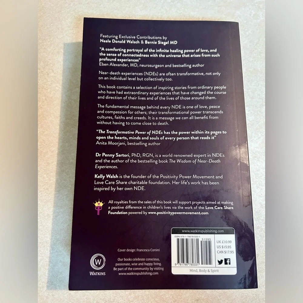 The Transformative Power of Near Death Experience Book Dr. Penny Satori